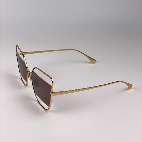 Fendi Sunglasses FE40015U 30E Cat Eye Gold Brown Women main image 7